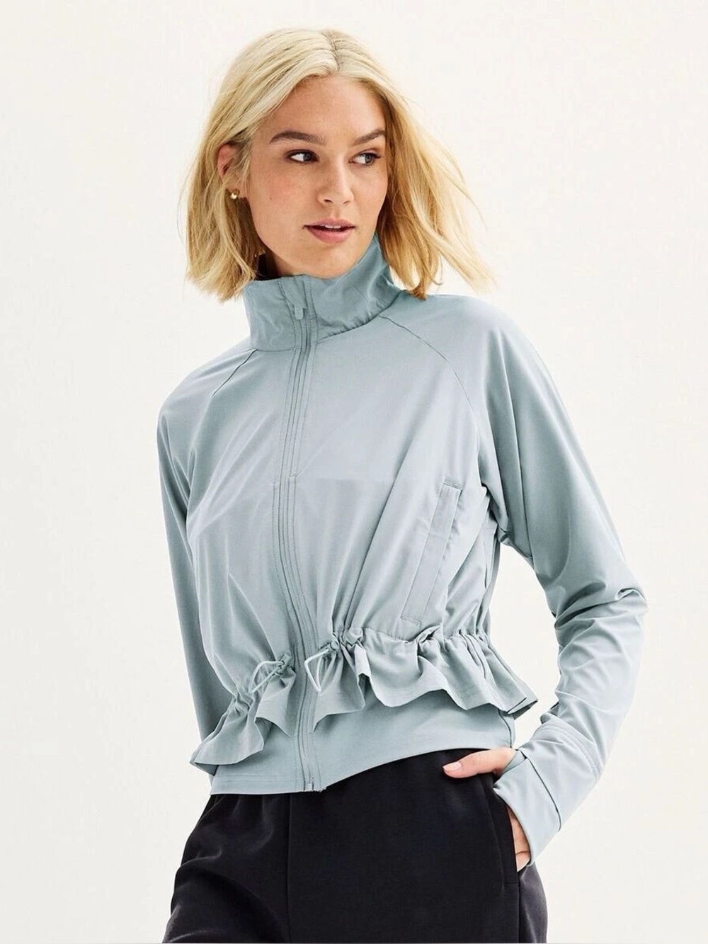 FLX Convertible Active Peplum Jacket